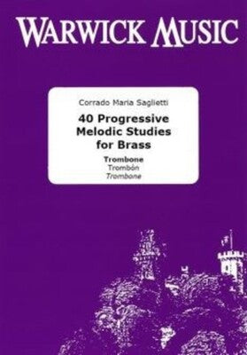 40 Progressive Melodic Studies for Brass - Trombone