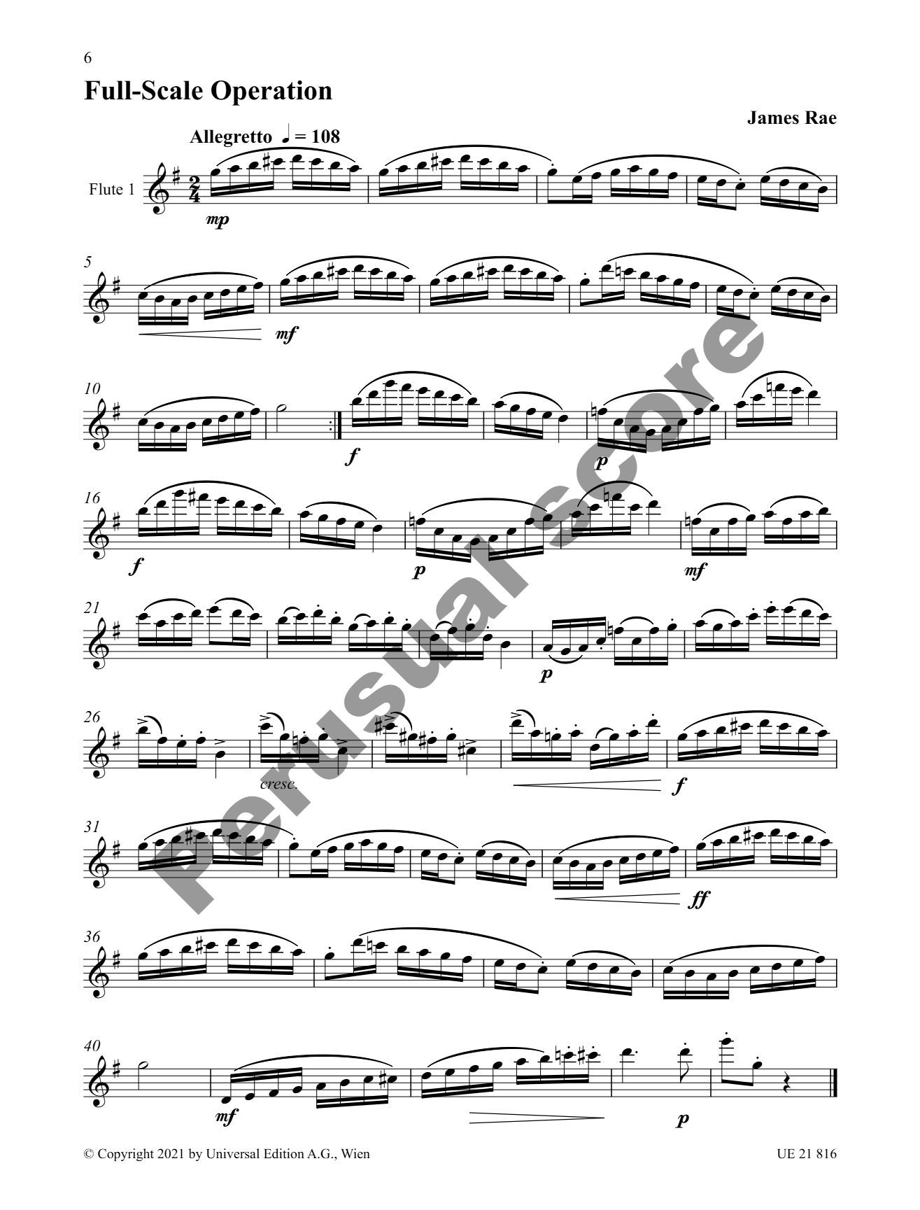 Rae, James - 14 Studies in Duet Form for 2 flutes