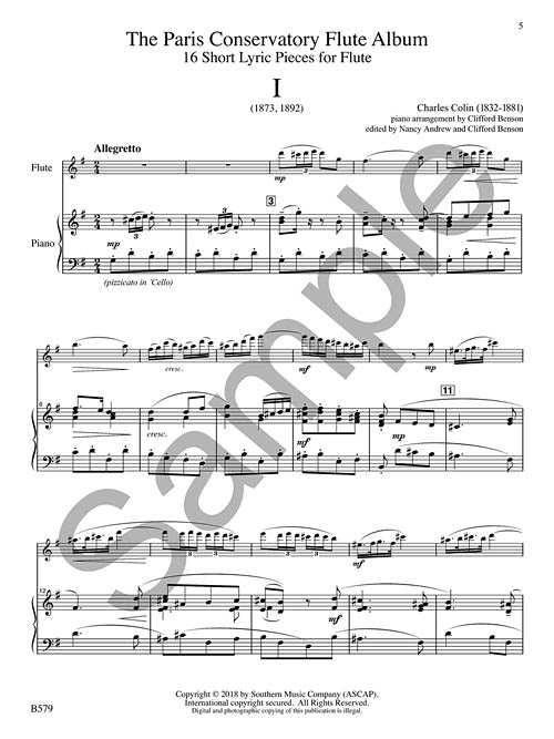 The Paris Conservatory Flute Album