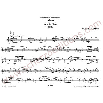 Guedes, Carlos - Mimo for Alto Flute