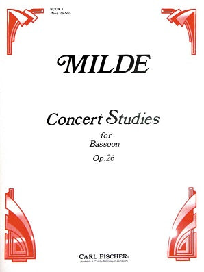 Milde - Concert Studies Op 26 Bk 2 No 26-50 Bassoon