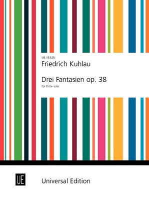 Kuhlau Friedrich - 3 Fantasias Op 38 for Solo Flute
