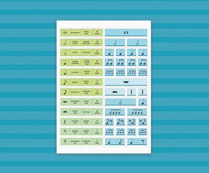 Wilbecks Match Up Magnets Note Value & Rhythms