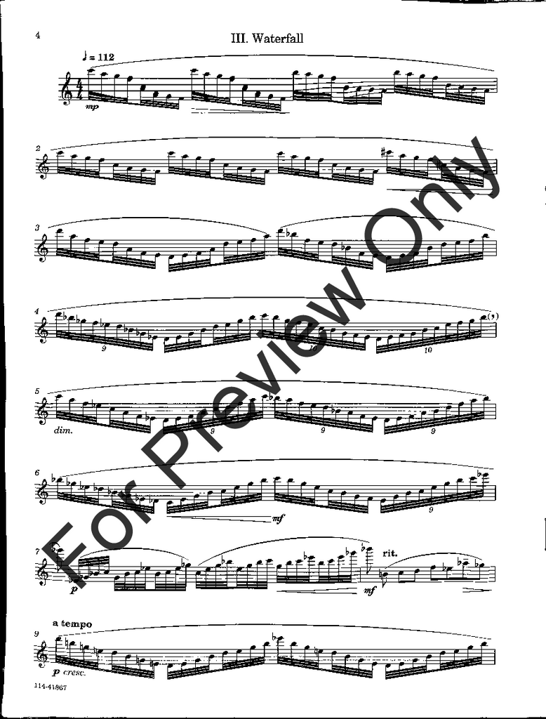 Schocker, G Down the garden path for solo flute Syrinx Music