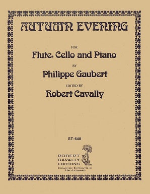 Gaubert - Autumn Evening (from Three Water Colors)