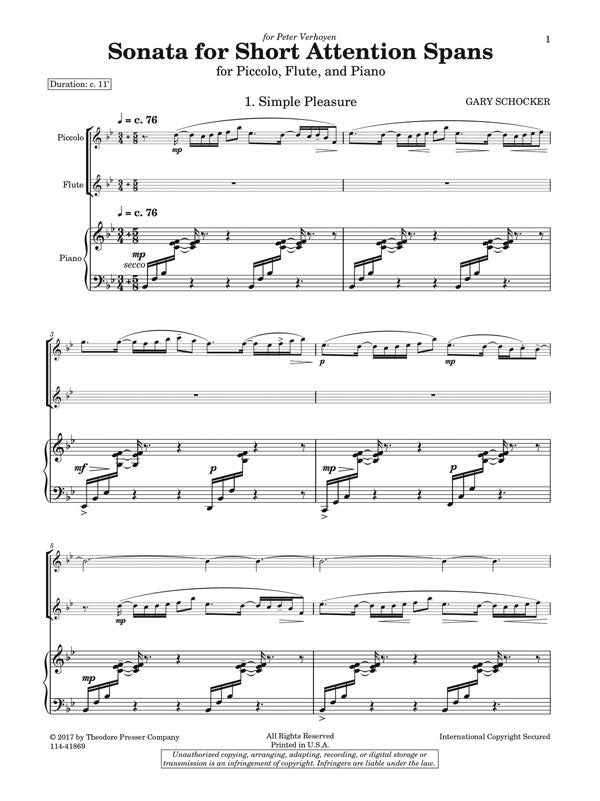 Schocker, G - Sonata for Short Attention Spans