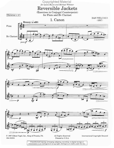 Welcher, Dan - Reversible Jackets