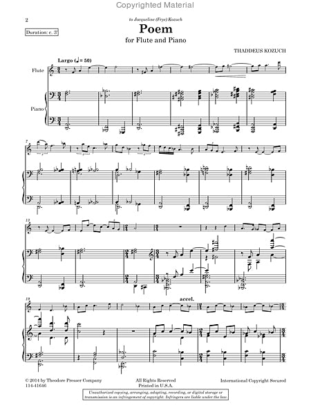 Kozuch, Thaddeus - Poem