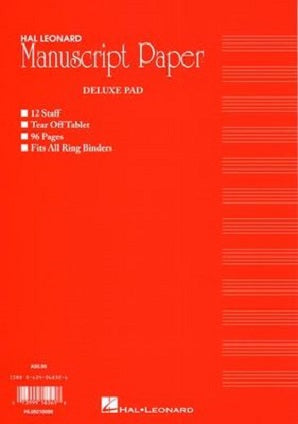 Deluxe Manuscript Pad 96 Pages (Red Cover) Australian