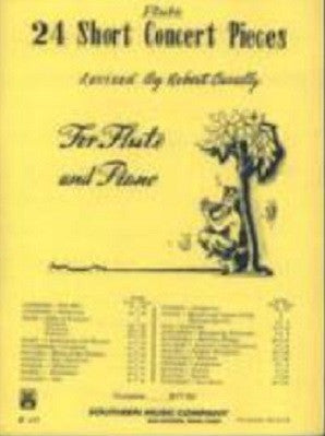 24 Short Concert Pieces Ed Cavally Flute and Piano