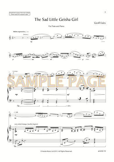 Eales - Sad little geisha girl for flute and piano