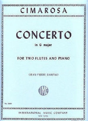 Cimarosa, Domenico - Concerto in G major for two flutes & piano (IMC)