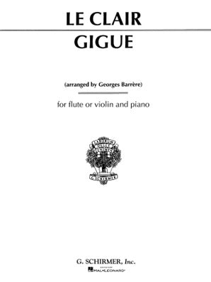 Leclair - Gigue for flute and piano