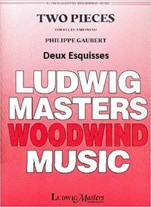 Gaubert - 2 Esquisses: No.1 Soir Sur La Plaine pour Flute et Piano