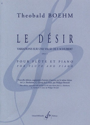 Boehm: Le Désir - Variations sur une Valse de Franz Schubert Op. 21 Flute and piano - Flute