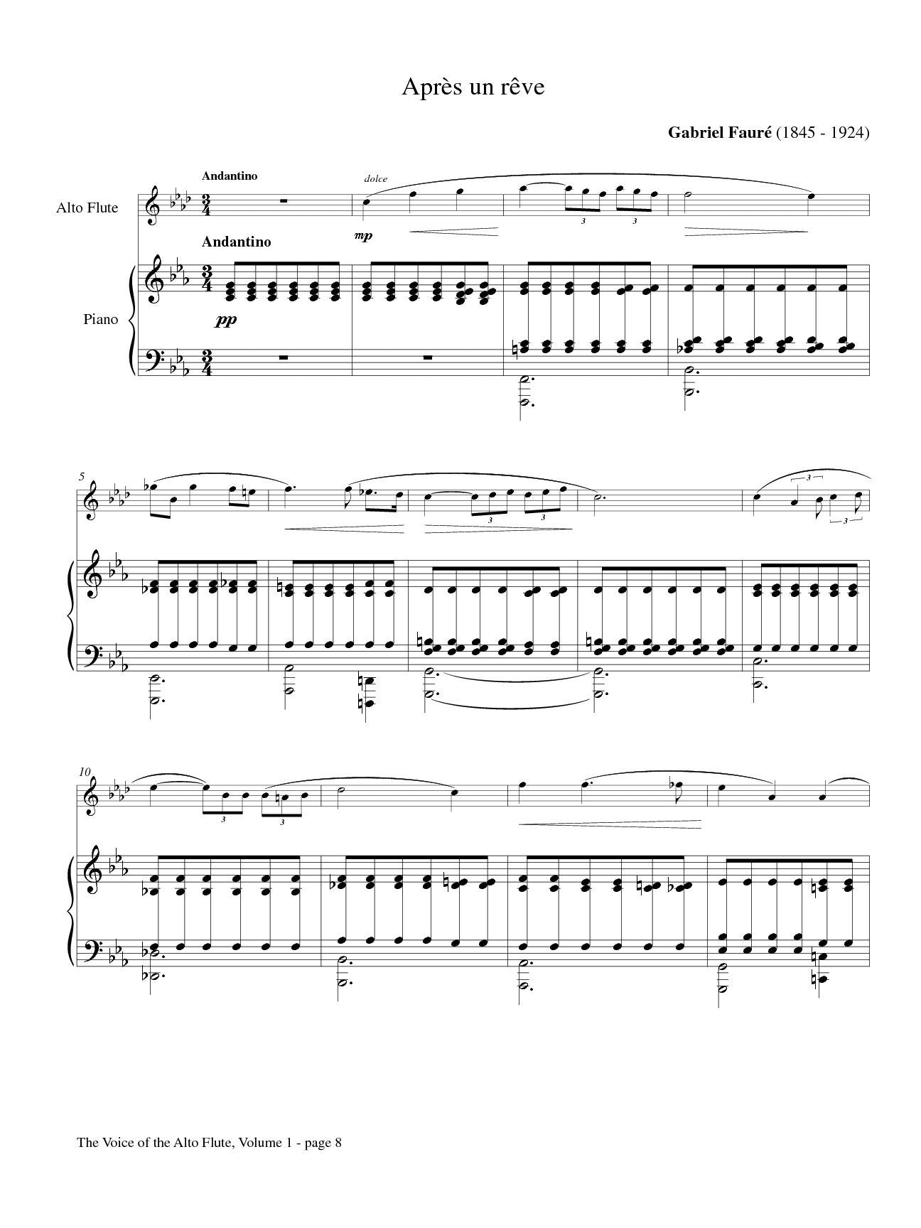 Beyer - The Voice of the Alto Flute (Alto Flute and Piano)