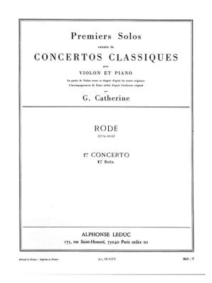 Concerto No. 1 1st Solo for Violin and Piano