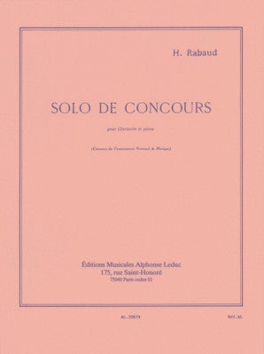 Rabaud, Henri - Solo de Concours Op. 10