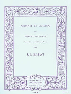 Barat- Andante et Scherzo- For Trumpet