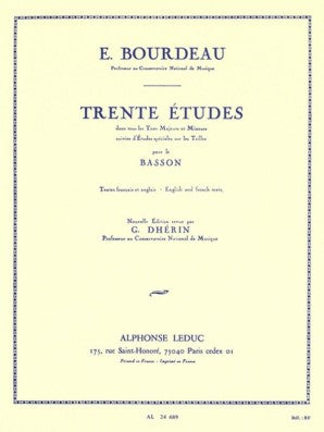Bourdeau, Eugene - 30 Etudes for Solo Bassoon