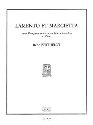 Berthelot, Rene - Lamento et Marcietta for Trumpet or Oboe and Piano