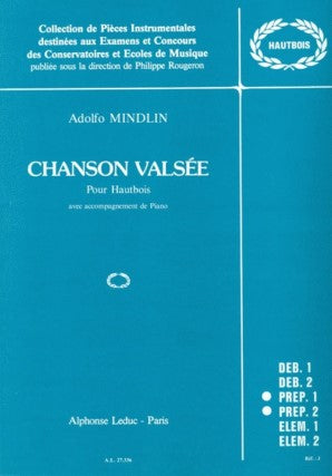 Mindlin, Adolfo - Chanson Valsee for Oboe and Piano