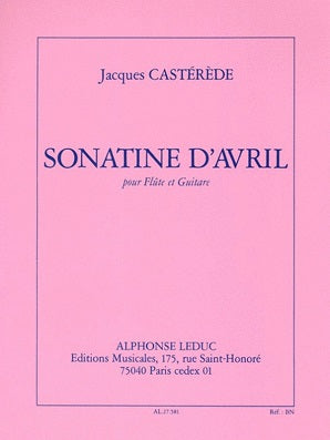 Casterede, Jacques - D'Avril for flute and guitar