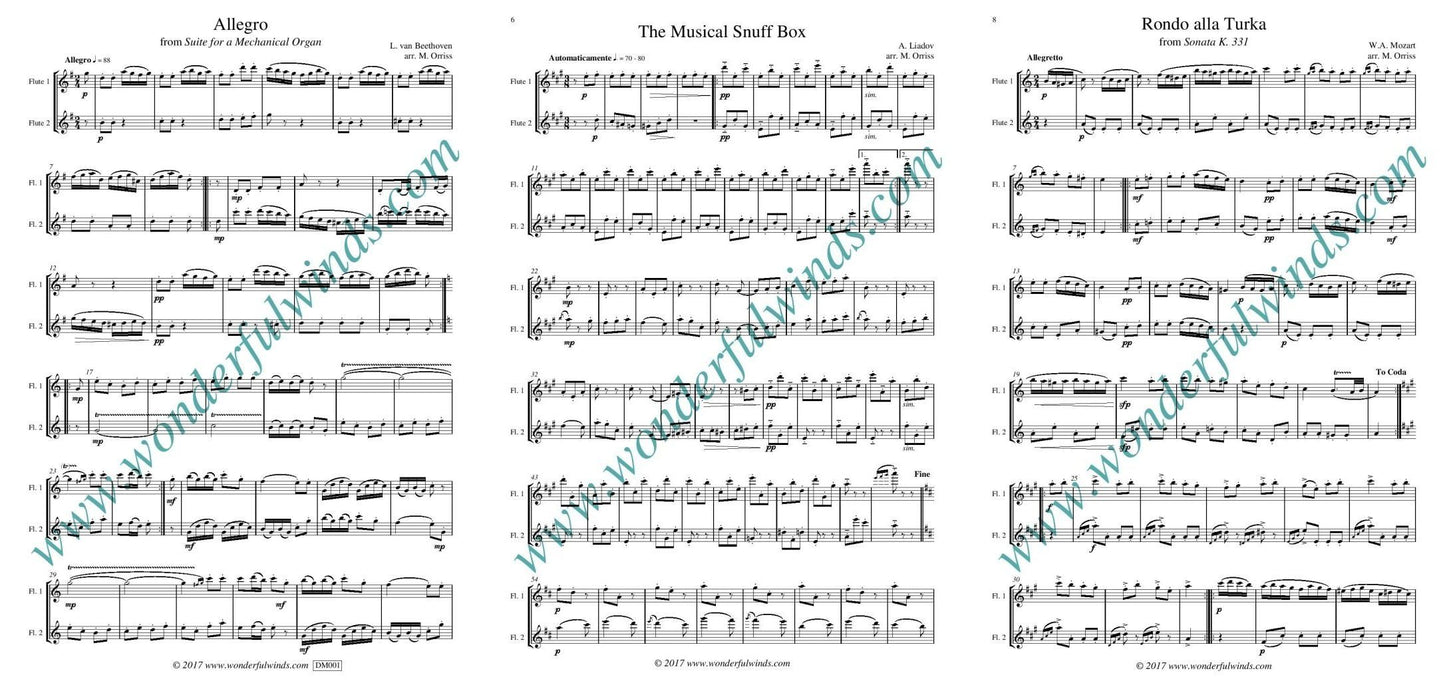 Three Mechanical Duets - Beethoven, L. van/Liadov, A./Mozart, W.A. - Digital Downloads