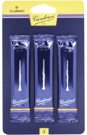 Vandoren Clarinet Reeds Card of 3