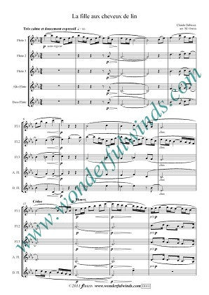 Debussy/Orriss - La fille aux cheveux de lin - Digital Download