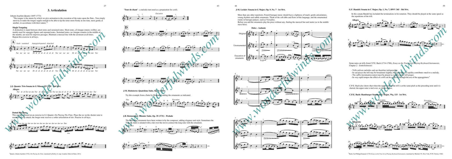 Walker, Elizabeth - Baroque Studies for Modern Flute