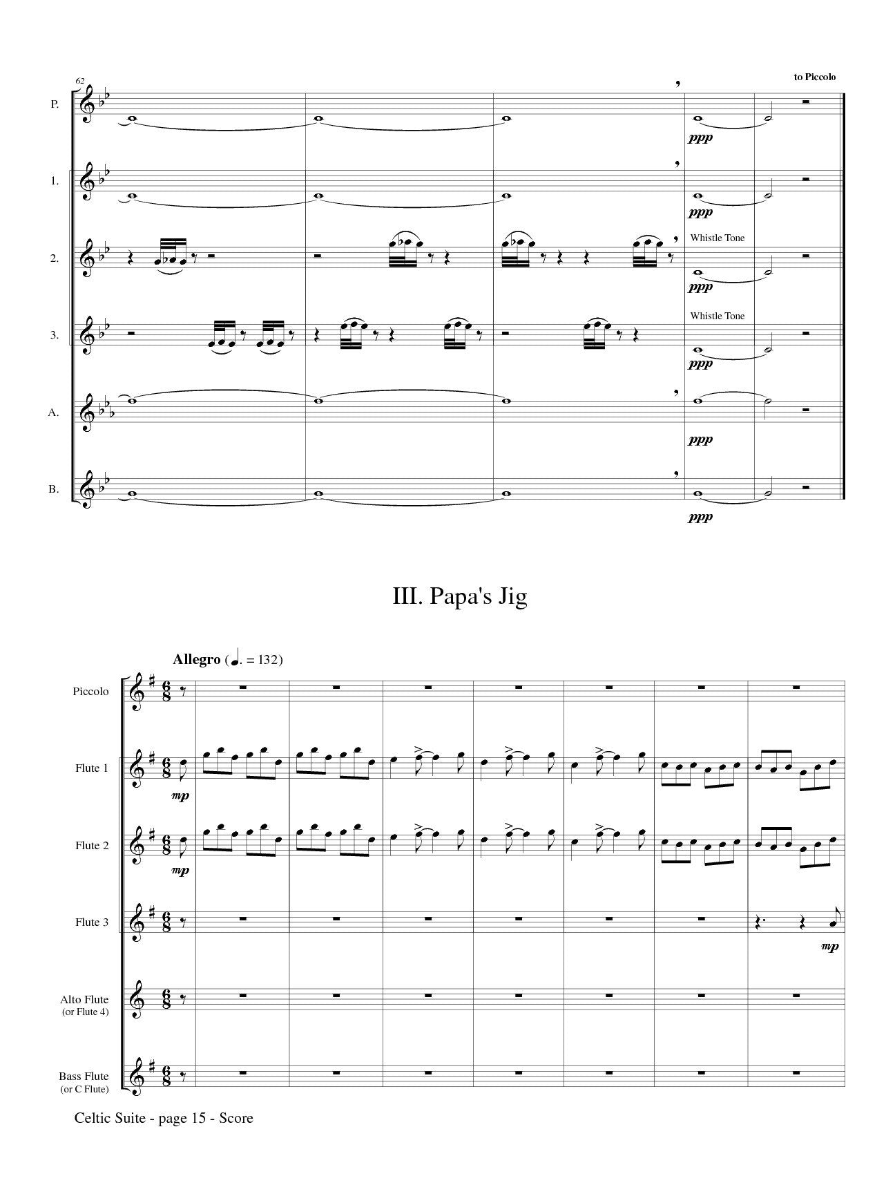 Celtic Suite for Flute Choir