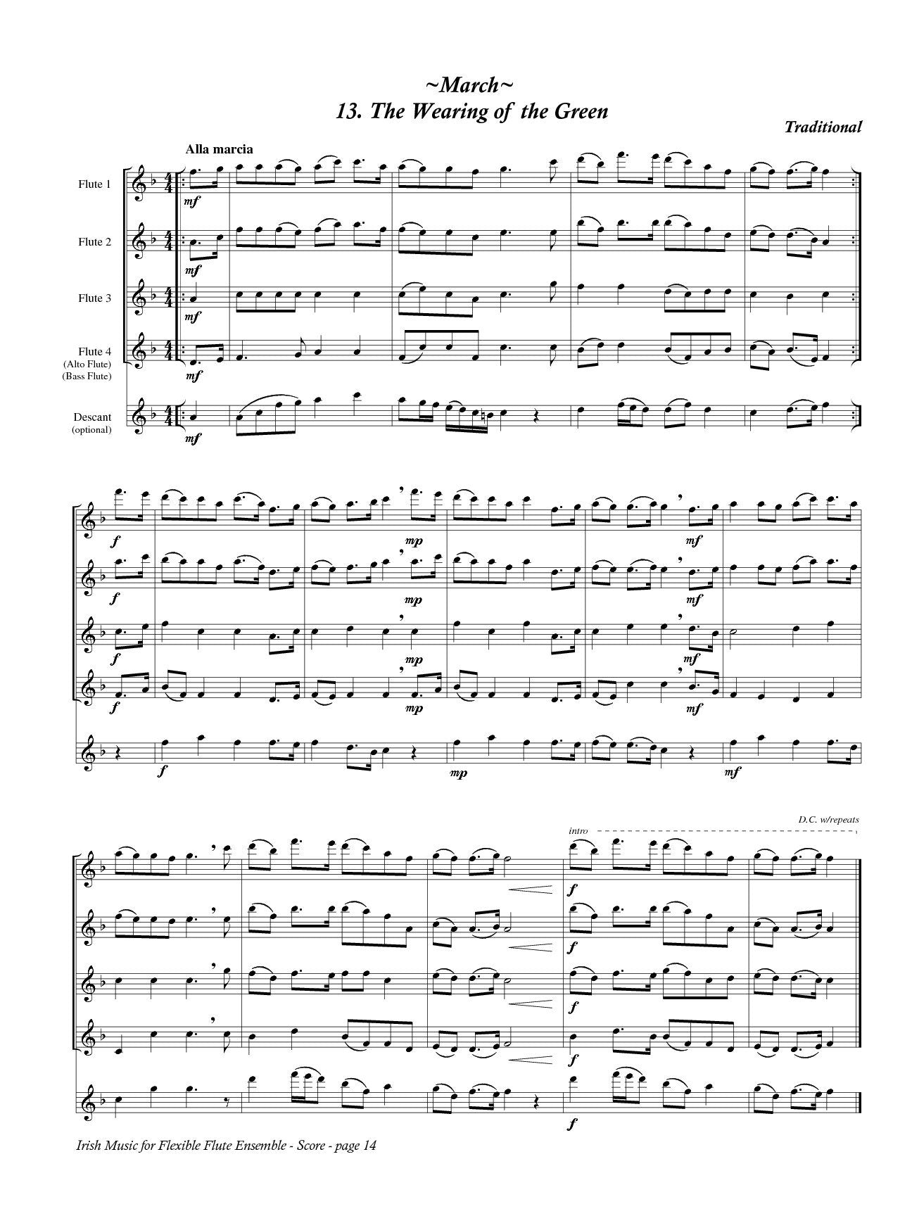 Louke, Phyllis Avidan - Irish Music (Flexible Flute Ensemble)