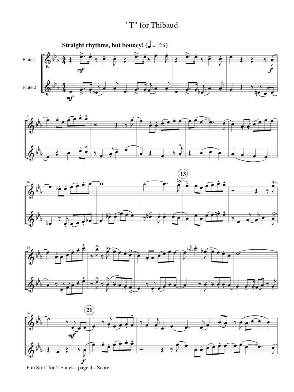 Mir - Fun Stuff for Two Flutes