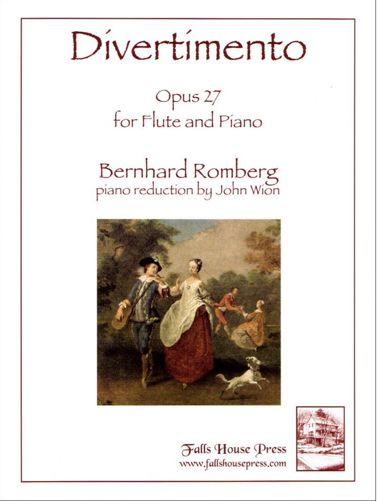 Romberg , B /Arr John Wion - Divertimento Op. 27 for Flute and Piano