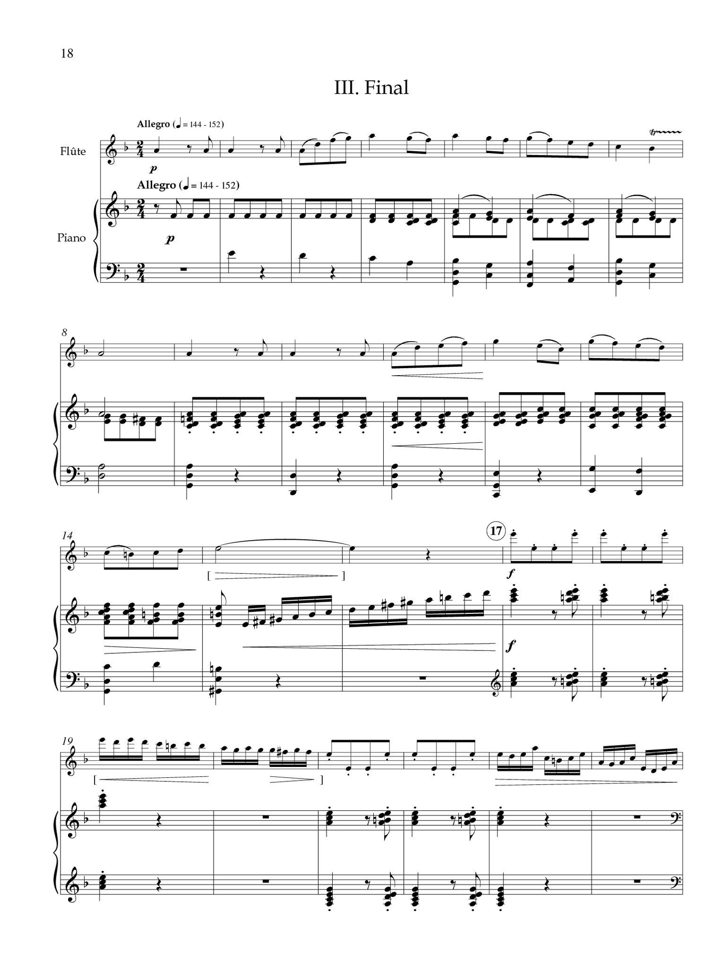 Tailleferre (arr. Broffitt) - Deuxième Sonate (Sonata No. 2) for Flute