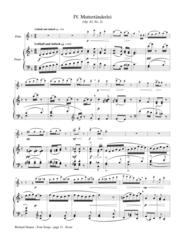 Strauss (arr. Walker) - Four Songs (Flute and Piano)
