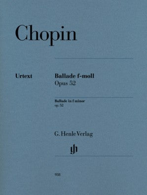 Chopin Frederic - Ballade in F minor Op 52 Piano Solo