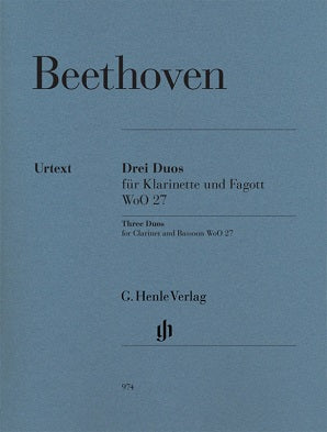 Beethoven - Three Duos WoO 27 for Clarinet and Bassoon