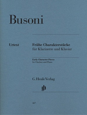 Busoni - Early Character Pieces for Clarinet and Piano (First Edition)