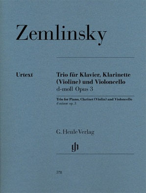Zemlinsky - Trio D minor Op. 3 for Piano, Clarinet (Violin) and Cello