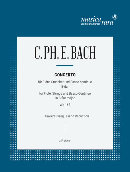 Bach, CPE - Flute Concerto in B flat major Wq 167