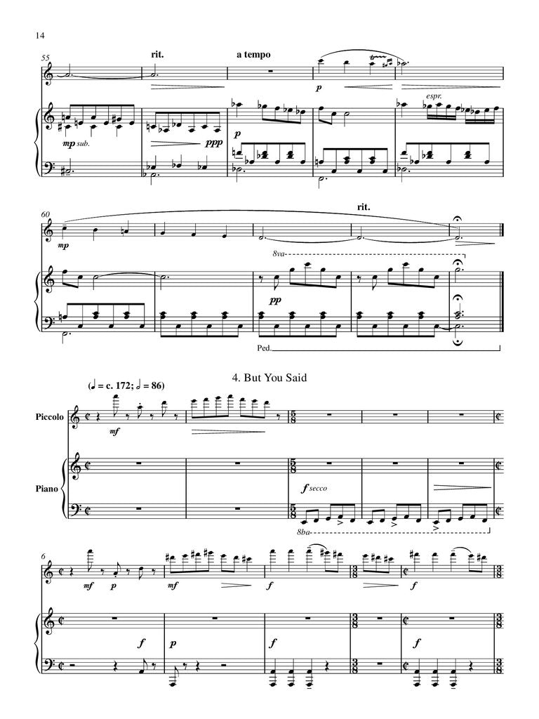 Schocker - Piccolo Sonata No. 5 for Piccolo and Piano