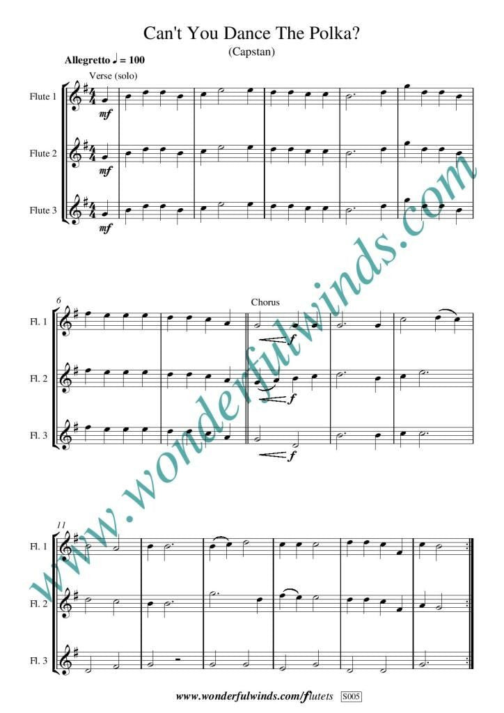 Trad - Four Seas Shanties for 3 flutes - Digital Download