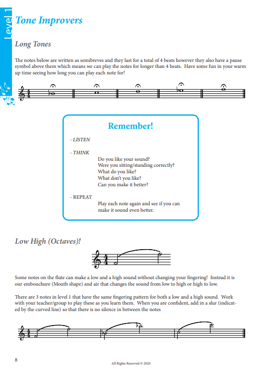 Grow your technique flute