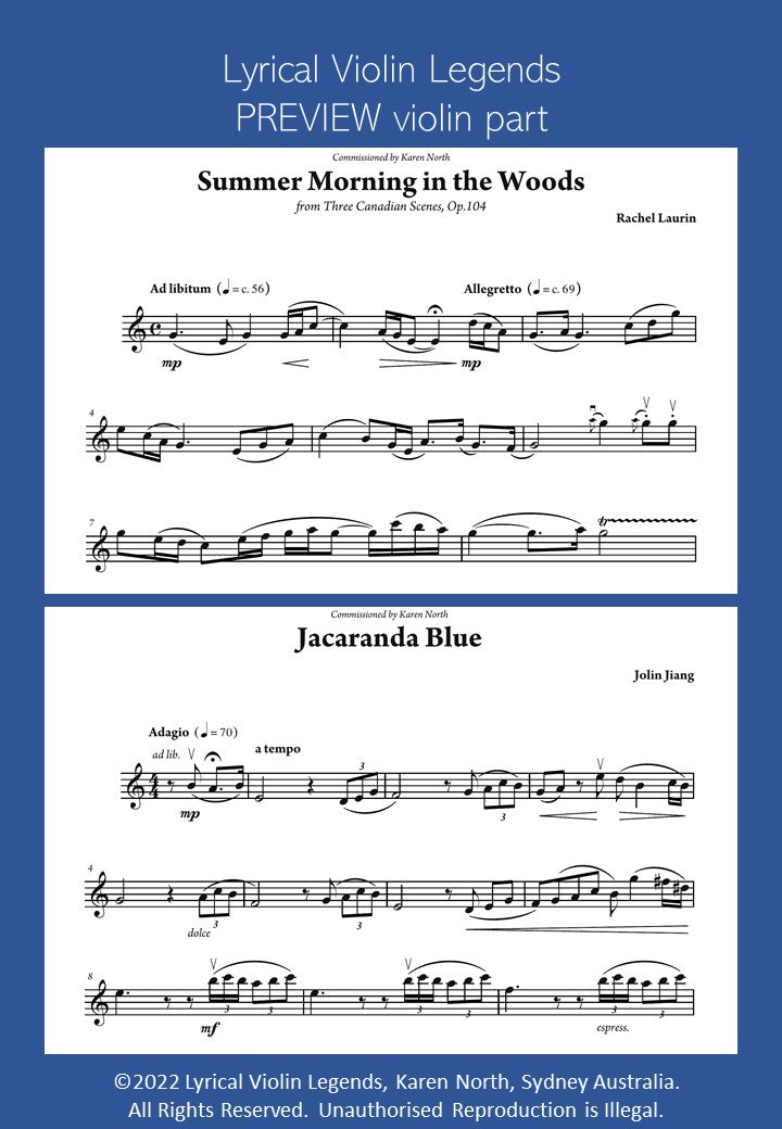 Lyrical Violin Legends by Karen North (ed.)