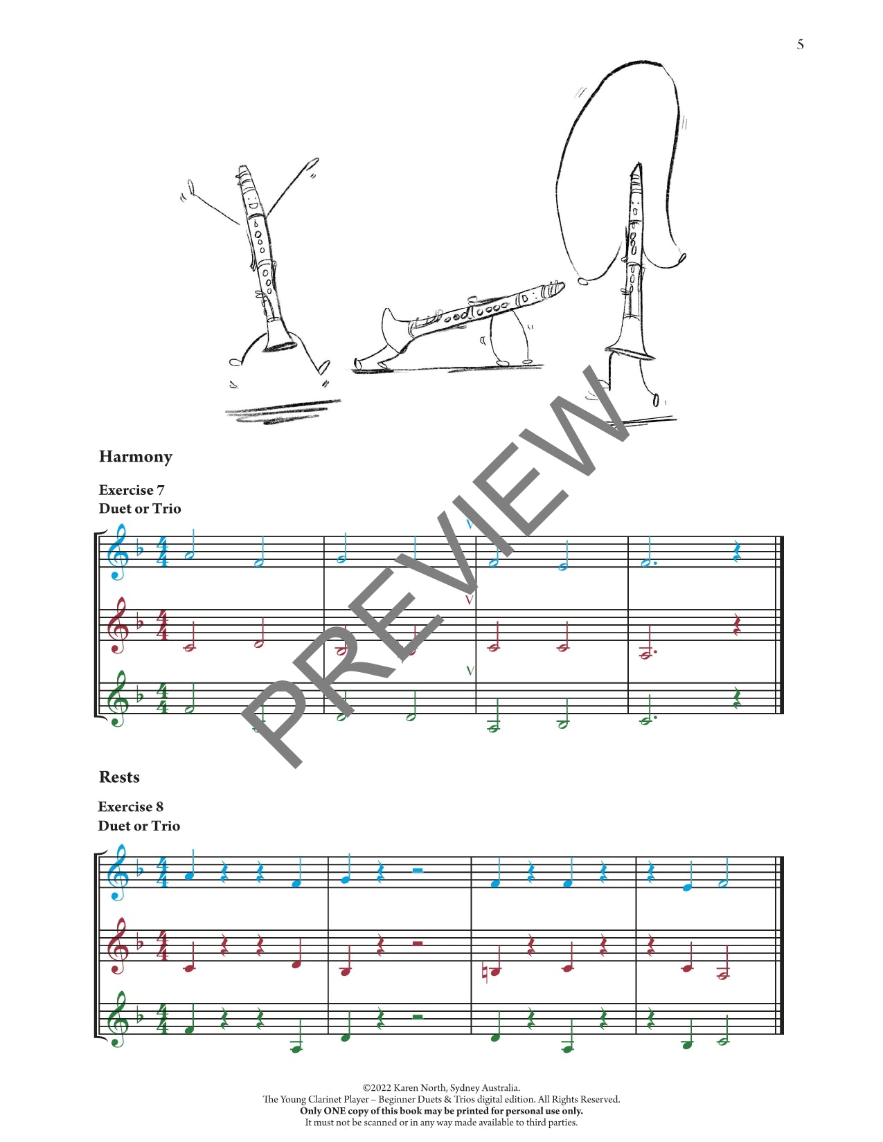 The Young Clarinet Player Beginner Duets & Trios