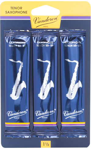 Vandoren Tenor Saxophone Reeds Card of 3