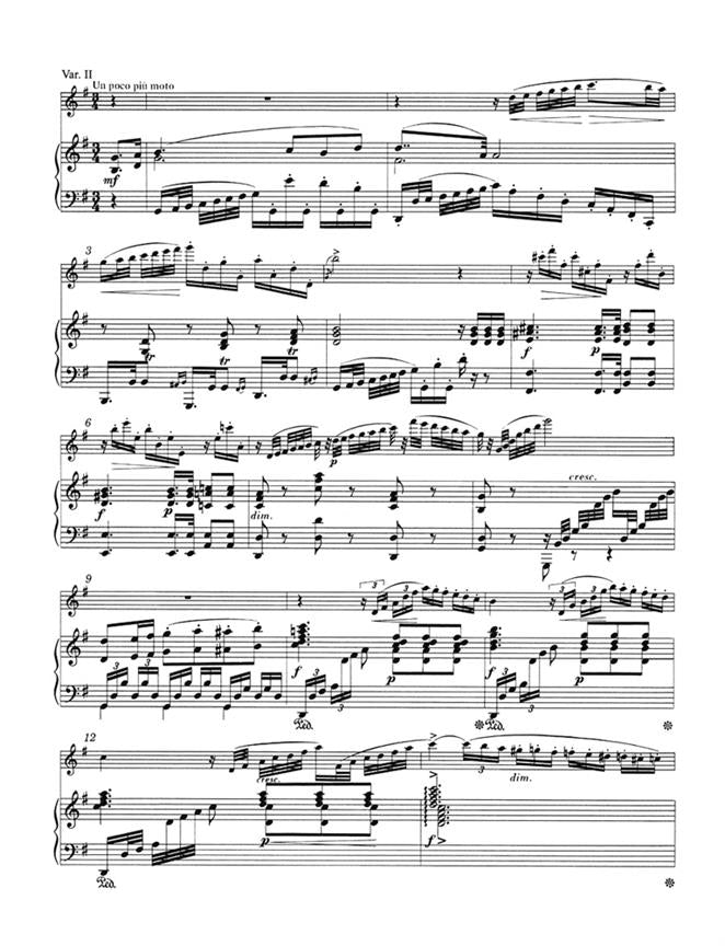 Kuhlau Daniel Frederik Introduction & Variations Op.63 on a theme from Weber's Euryanthe