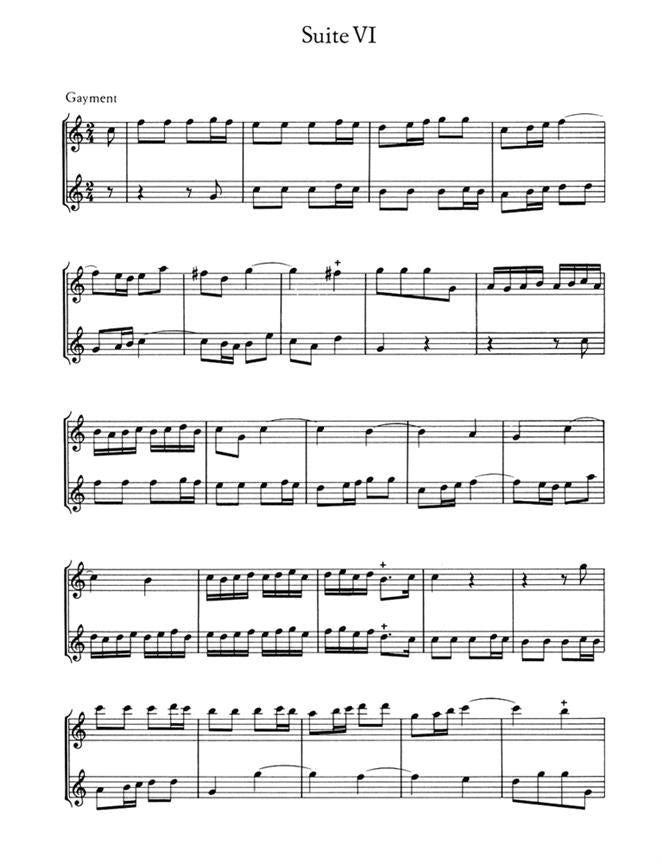 Boismortier Joseph Bodin de Short Suites (6), from Op.27.